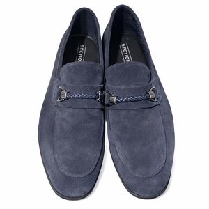 Section X Blue Suede Bit Loafers Men’s 9 Brazil Made